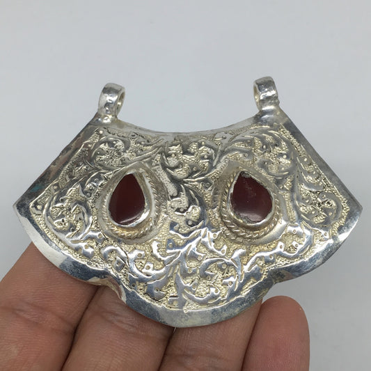 1pc, 2.1"x3"x0.5",Turkmen Pendant Red Carnelian Drop Shape Statement,TN616