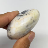 68.5g, 2.1"x1.6"x1.1" Dendrite Opal Palm-Stone Reiki Energy Crystal, B19983
