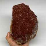 2682g, 8.5"x5.7"x3" Red Quartz Crystal Mineral Specimens @Morocco, B11306
