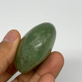 115.9g,2.4"x1.8"x1", Natural Fluorite Palm-Stone Polished Reiki @Madagascar, B17