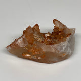 338g, 4.7"x2.8"x2.2 " Red Quartz Crystal Mineral Specimens @Morocco, B11307