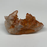 338g, 4.7"x2.8"x2.2 " Red Quartz Crystal Mineral Specimens @Morocco, B11307