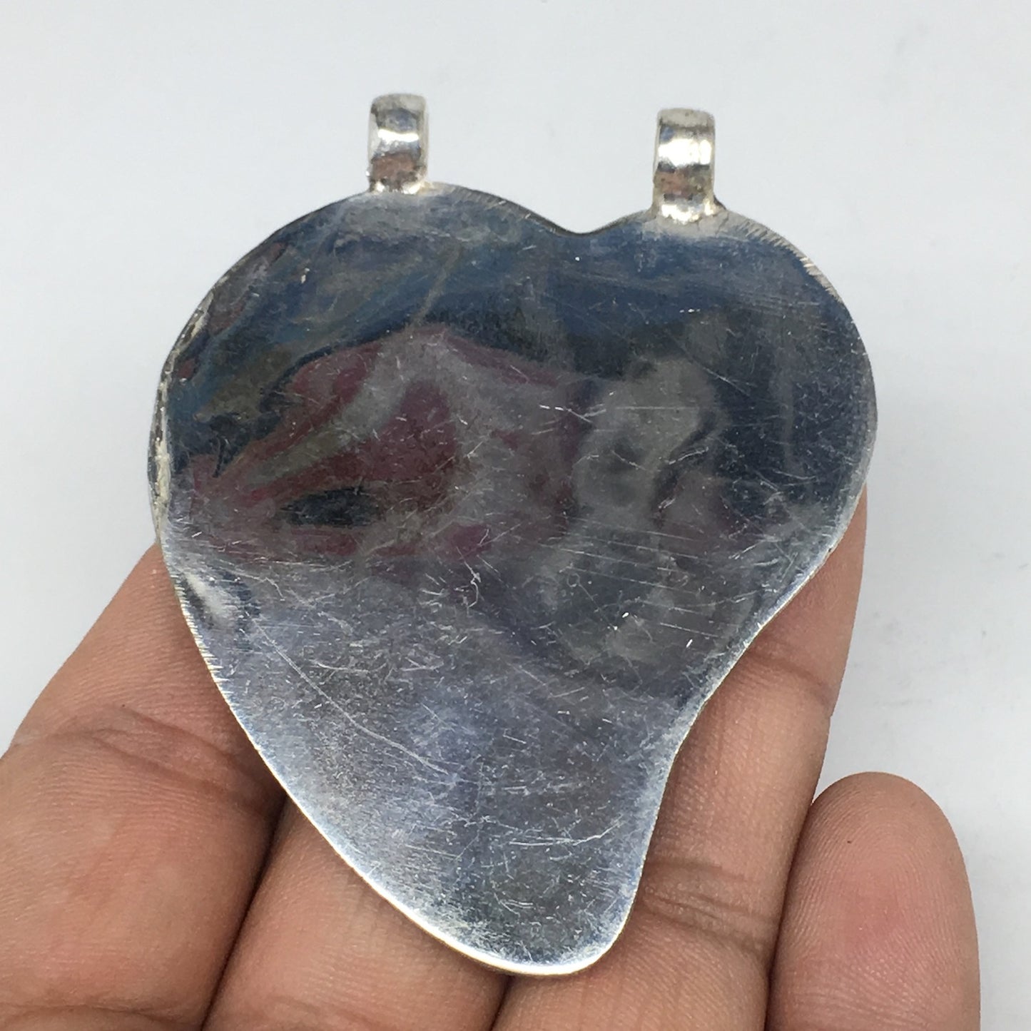 1pc, 2.7"x2.1"x0.4",Turkmen Pendant Red Carnelian Drop Shape Statement,TN622