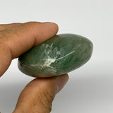 116.6g,2.4"x1.8"x0.9", Natural Fluorite Palm-Stone Polished Reiki @Madagascar, B