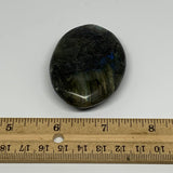 68.1g,2.5"x1.7"x0.6", Labradorite Palm-stone Polished Reiki @Madagascar,B17787