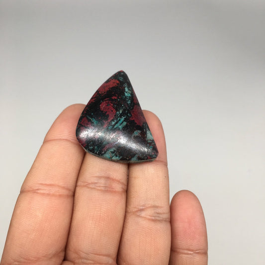 17.4g, 1.65"x1.1"x9mm Sonora Sunset Chrysocolla Cuprite Cabochon @Mexico,SC463