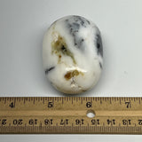 106.2g, 2.5"x1.7"x1.2" Dendrite Opal Palm-Stone Reiki Energy Crystal, B19992