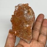 170.5g, 3.5"x1.9"x1.6" Red Quartz Crystal Cluster Mineral Specimens @Morocco, B1