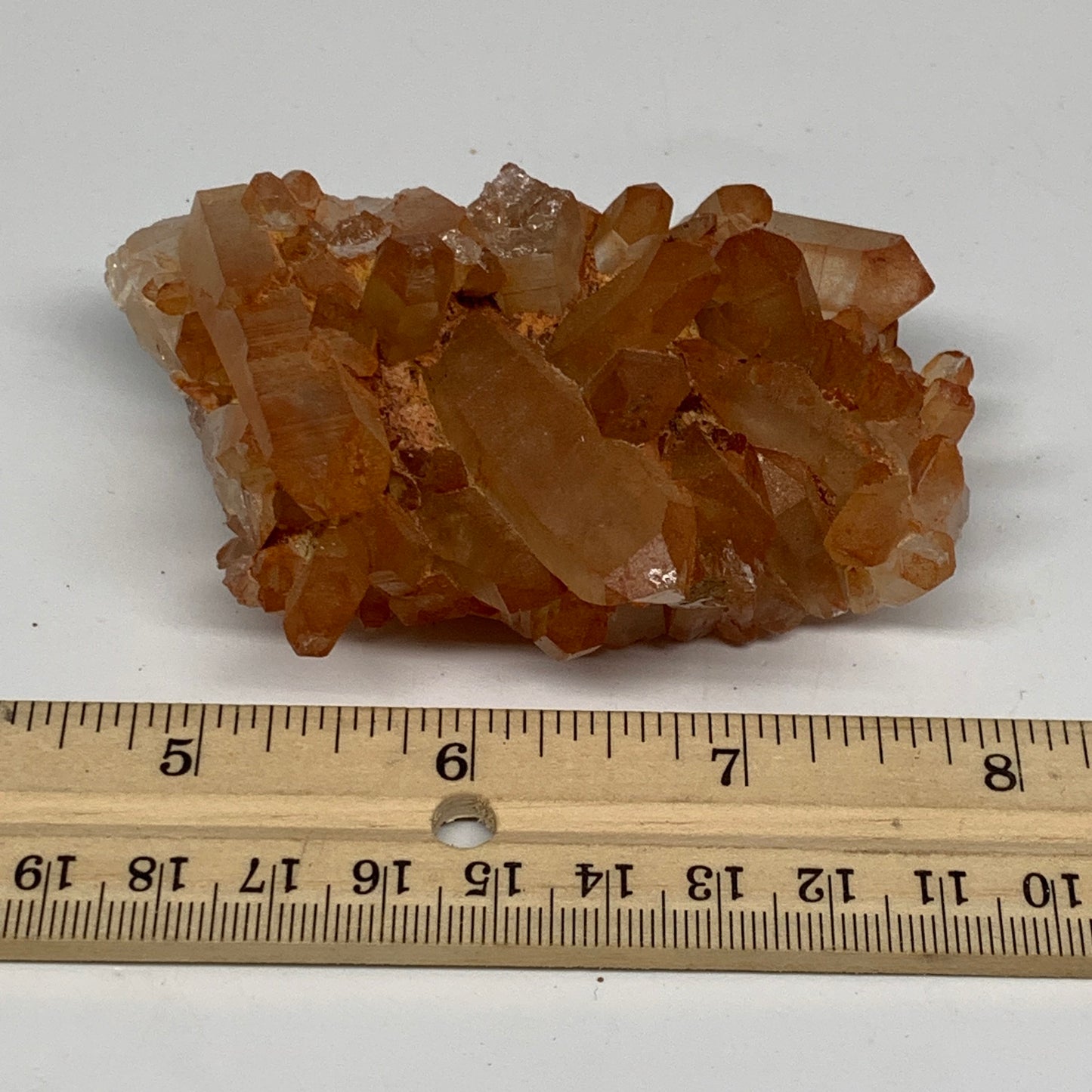 170.5g, 3.5"x1.9"x1.6" Red Quartz Crystal Cluster Mineral Specimens @Morocco, B1