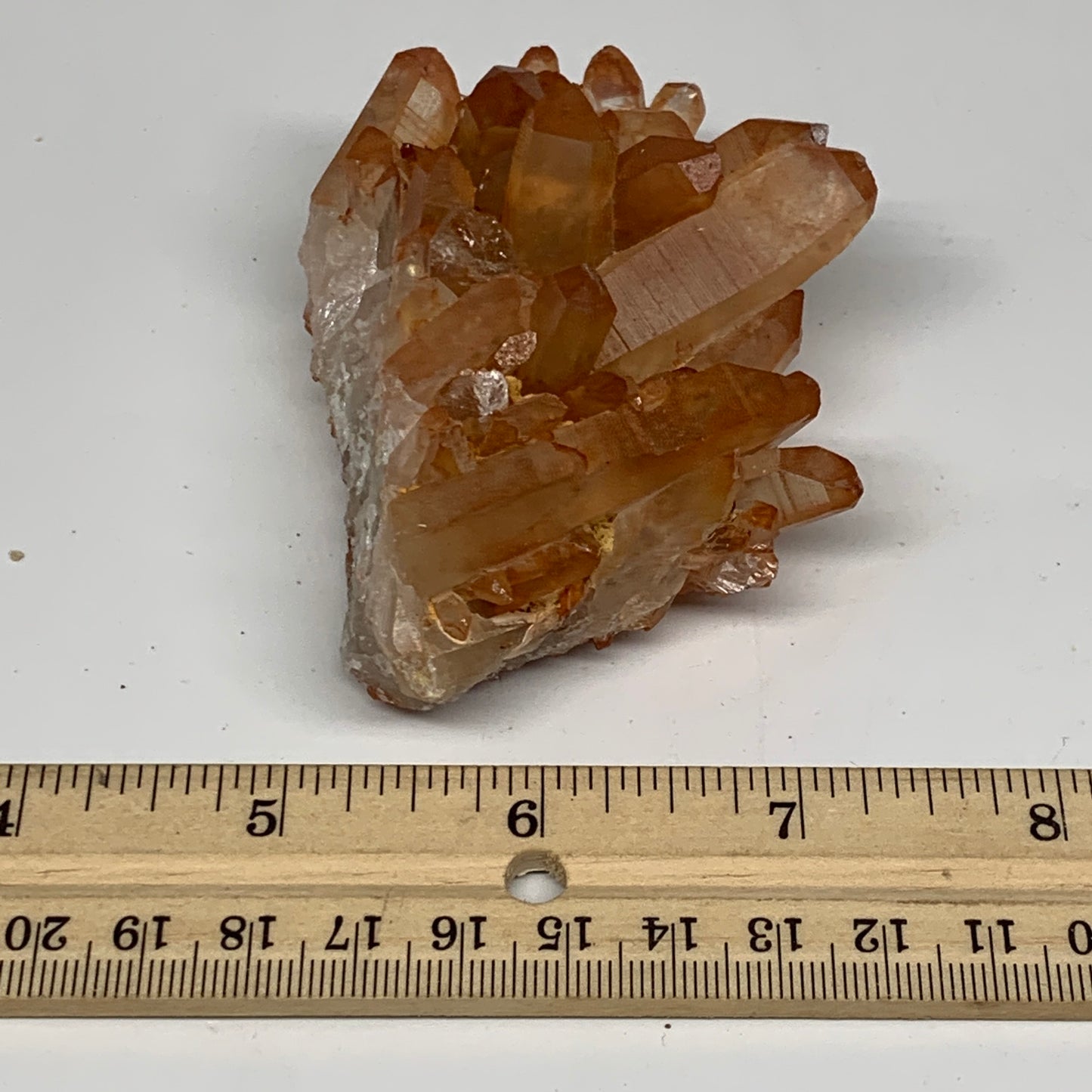 170.5g, 3.5"x1.9"x1.6" Red Quartz Crystal Cluster Mineral Specimens @Morocco, B1