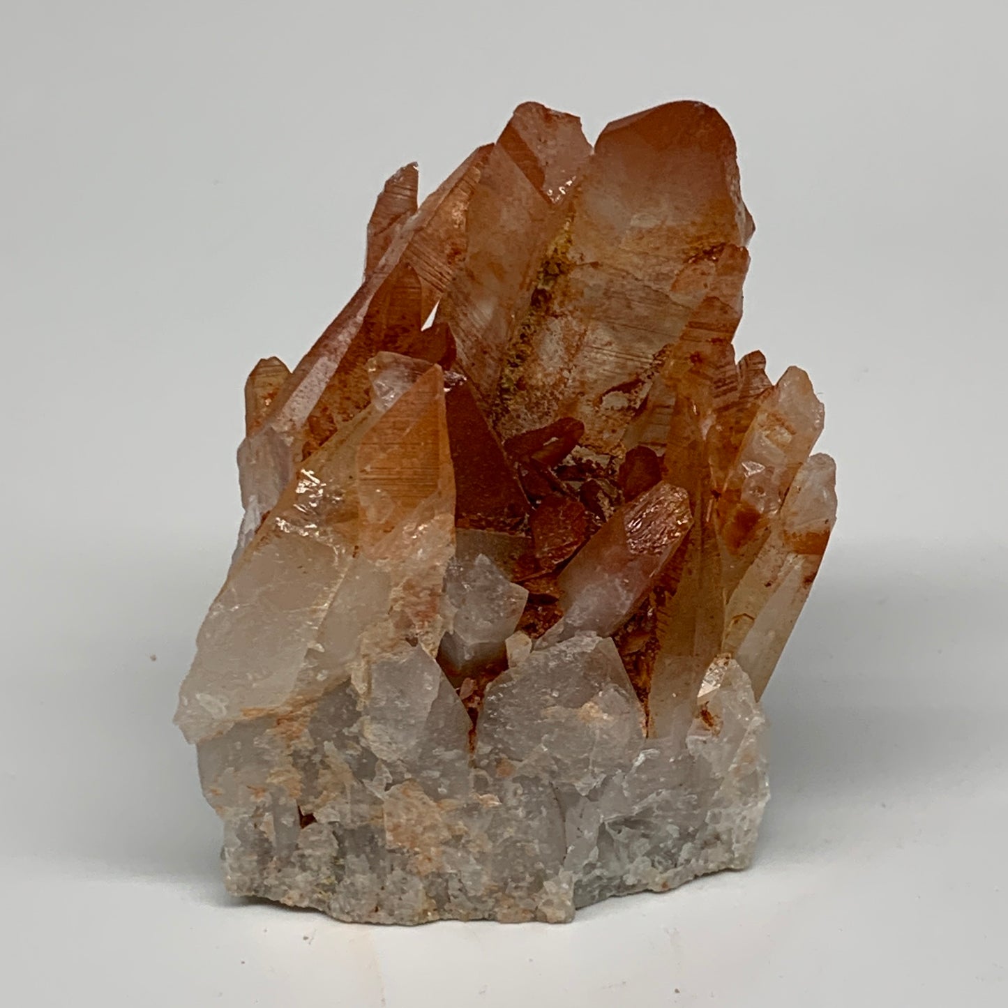 193.1g, 3"x2.1"x1.8" Red Quartz Crystal Cluster Mineral Specimens @Morocco, B113