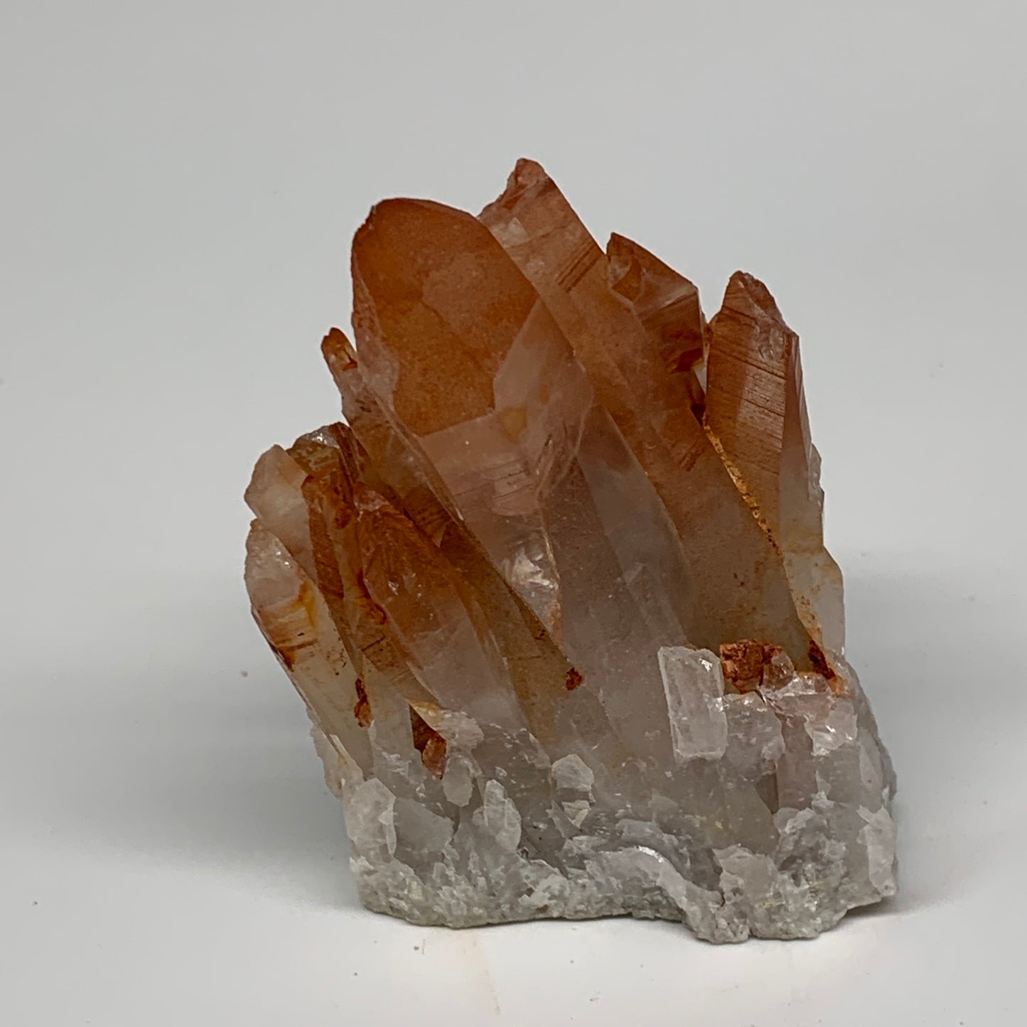 193.1g, 3"x2.1"x1.8" Red Quartz Crystal Cluster Mineral Specimens @Morocco, B113