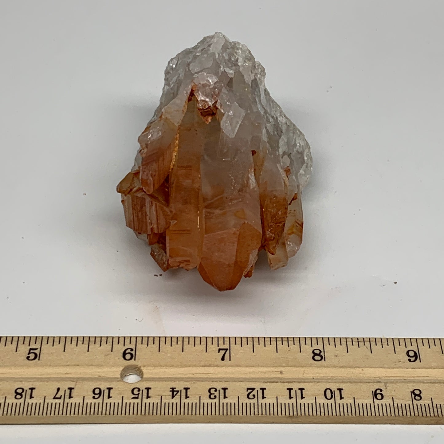 193.1g, 3"x2.1"x1.8" Red Quartz Crystal Cluster Mineral Specimens @Morocco, B113