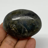 73.4g,2.1"x1.6"x0.8", Labradorite Palm-stone Polished Reiki @Madagascar,B17796