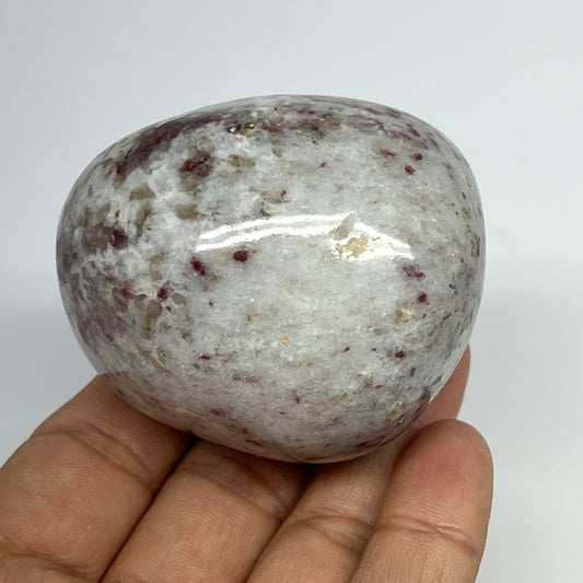 199.8g,2.3"x1.9"x1.9" Tourmaline Rubellite Palm-Stone Reiki @Madagascar,B20932
