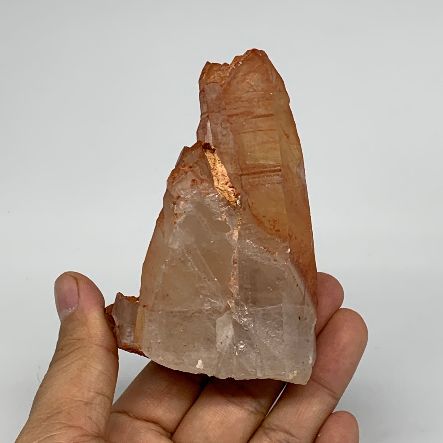 187.2g, 3.6"x2.5"x1.9" Red Quartz Crystal Cluster Mineral Specimens @Morocco,B11