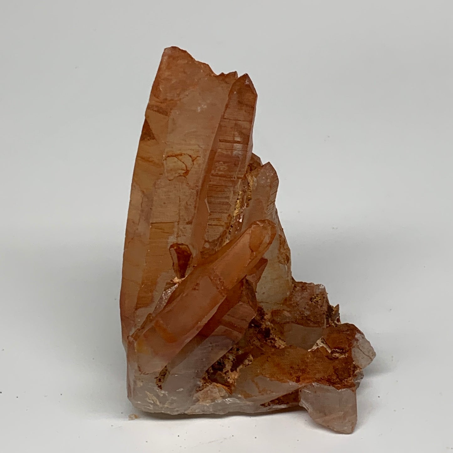 187.2g, 3.6"x2.5"x1.9" Red Quartz Crystal Cluster Mineral Specimens @Morocco,B11