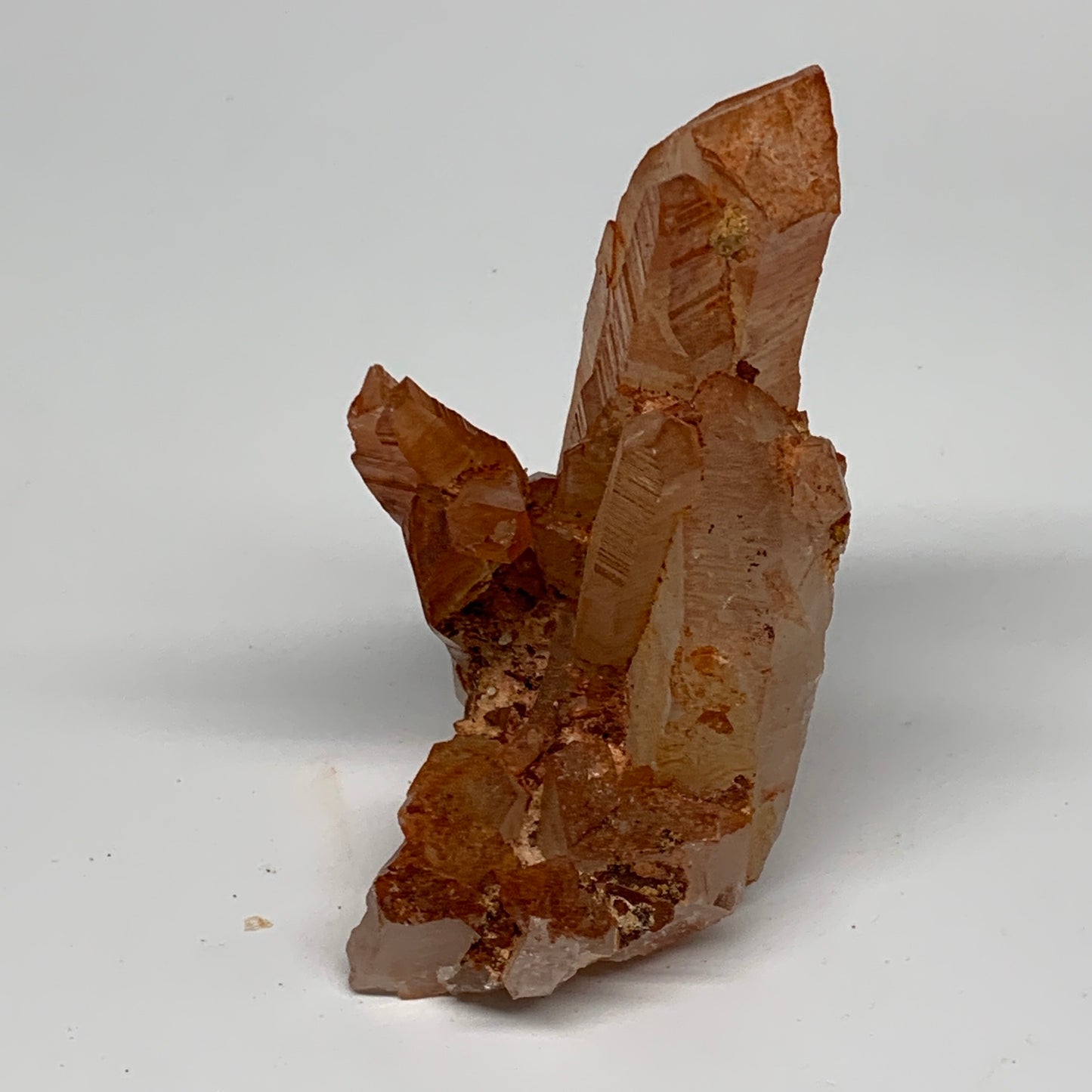 187.2g, 3.6"x2.5"x1.9" Red Quartz Crystal Cluster Mineral Specimens @Morocco,B11