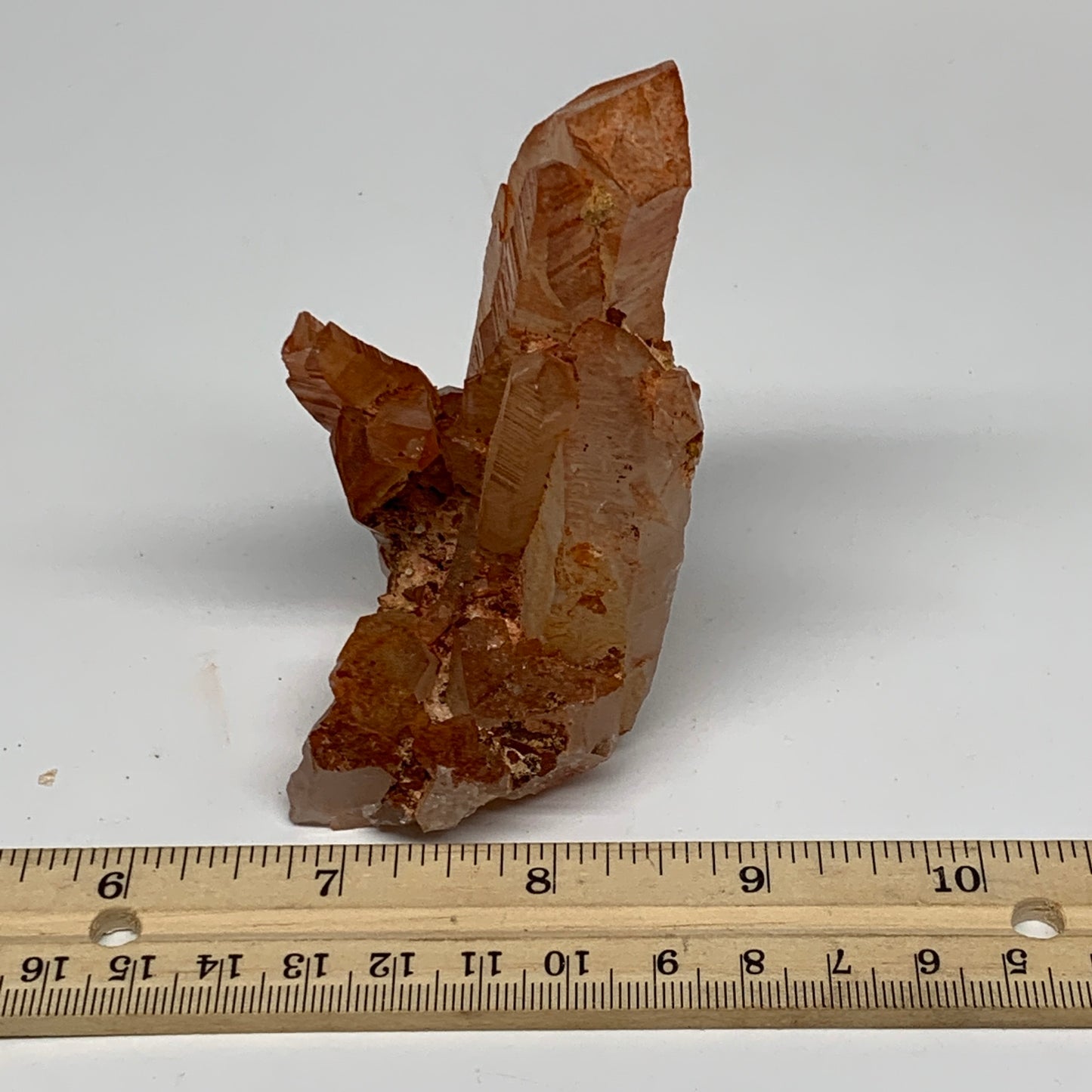 187.2g, 3.6"x2.5"x1.9" Red Quartz Crystal Cluster Mineral Specimens @Morocco,B11