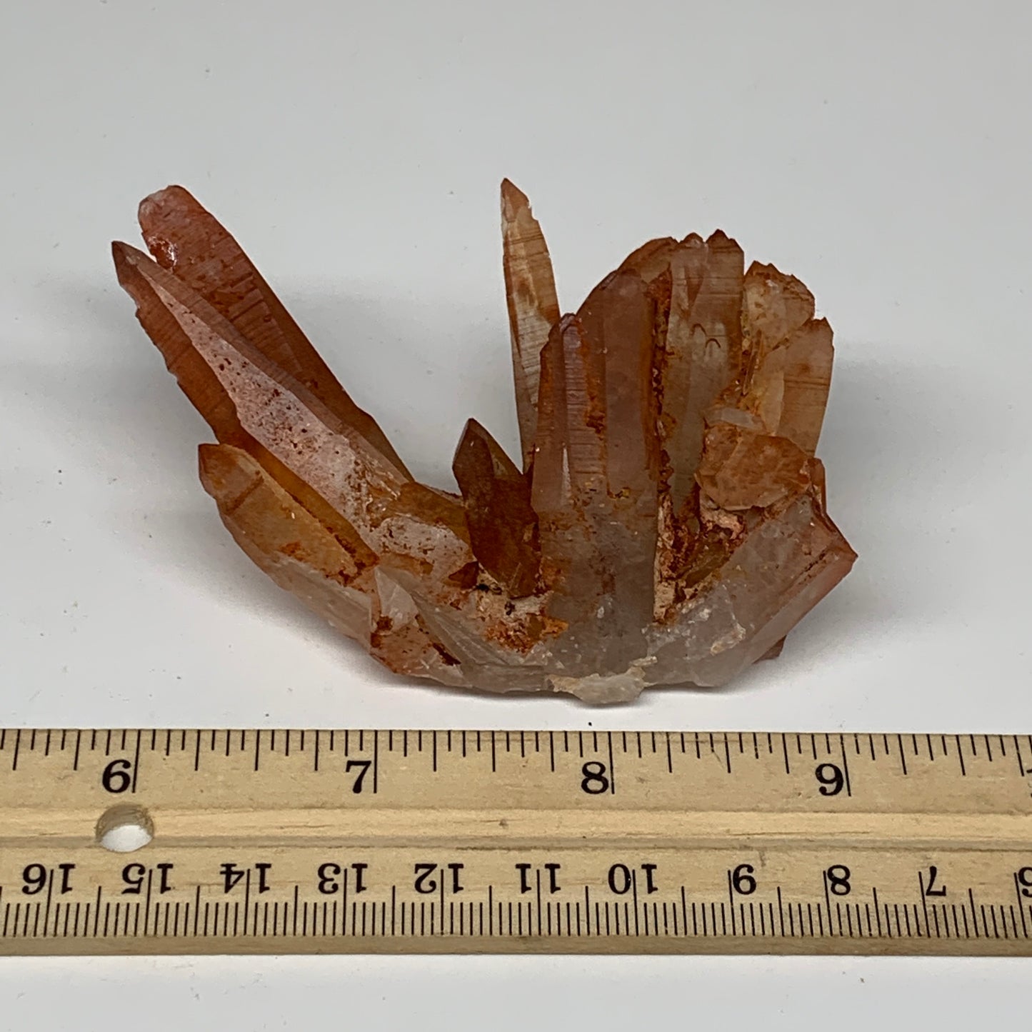 90g, 2.2"x2.4"x1.4" Red Quartz Crystal Cluster Mineral Specimens @Morocco,B11321