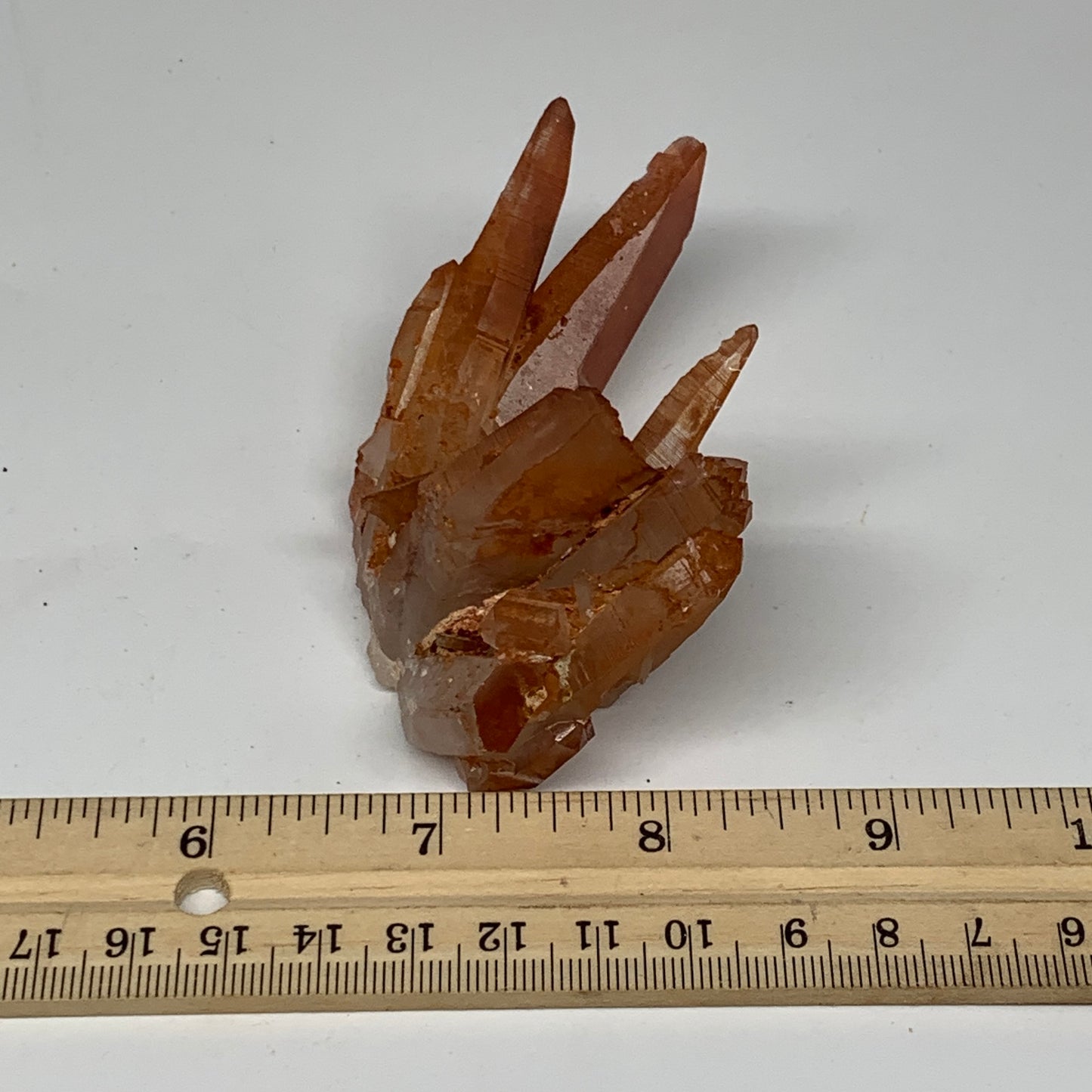 90g, 2.2"x2.4"x1.4" Red Quartz Crystal Cluster Mineral Specimens @Morocco,B11321