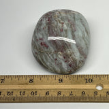 179.4g,2.4"x2"x1.5" Tourmaline Rubellite Palm-Stone Reiki @Madagascar,B20933