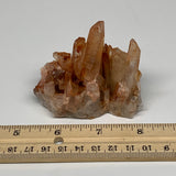 138.8g, 2.6"x2.8"x1.6" Red Quartz Crystal Cluster Mineral Specimens @Morocco,B11