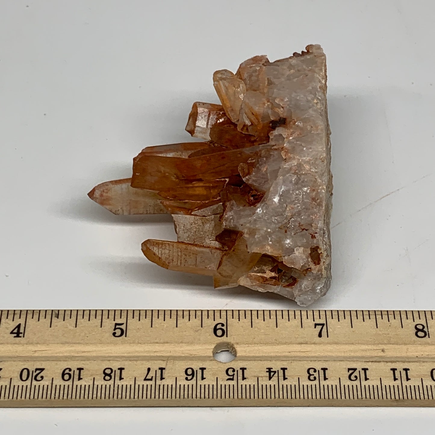 138.8g, 2.6"x2.8"x1.6" Red Quartz Crystal Cluster Mineral Specimens @Morocco,B11