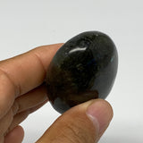 72.6g,2.1"x1.5"x0.9", Labradorite Palm-stone Polished Reiki @Madagascar,B17799