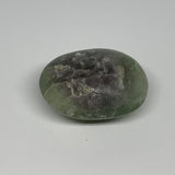 94.6g,2.1"x1.7"x1.1", Natural Fluorite Palm-Stone Polished Reiki @Madagascar, B1