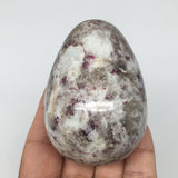 252.7g, 2.9"x2.1" Tourmaline Rubellite Egg Crystal Reiki Energy @Madagascar,B159