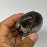 166.8g,2.5"x2.1"x1.4" Tourmaline Rubellite Palm-Stone Reiki @Madagascar,B20936