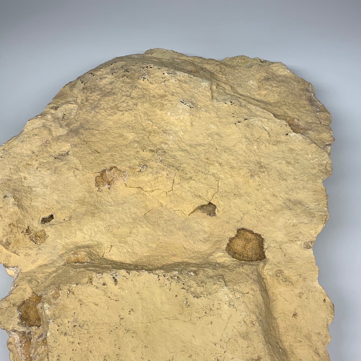 35.79 lbs, 21"x14"x4", Huge Calcite Geode Mineral Specimens @Morocco, B11324