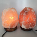 2x Himalaya Natural Handcraft Rough Raw Crystal Salt Lamp,6.75"-7"Tall, HL71 - watangem.com