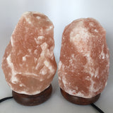 2x Himalaya Natural Handcraft Rough Raw Crystal Salt Lamp,7.5"-7.75"Tall, HL78 - watangem.com