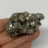 107.7g, 2.3"x1.6"x1.3", Natural Untreated Pyrite Cluster Mineral Specimens,B1936