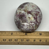 143.6g,2.5"x2"x1.3" Tourmaline Rubellite Palm-Stone Reiki @Madagascar,B20940