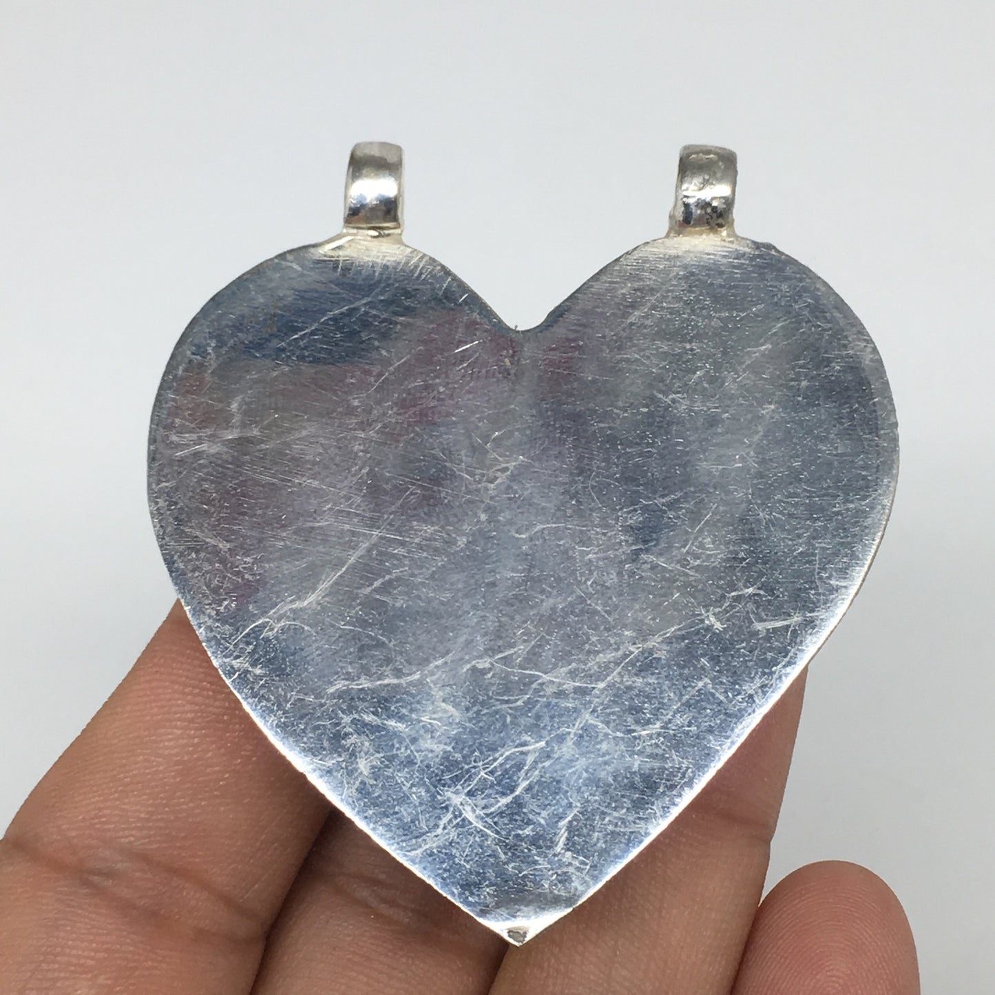 1pc,2.4"x2.1"x0.7",Turkmen Pendant Black Carnelian Heart Shape Statement,TN656