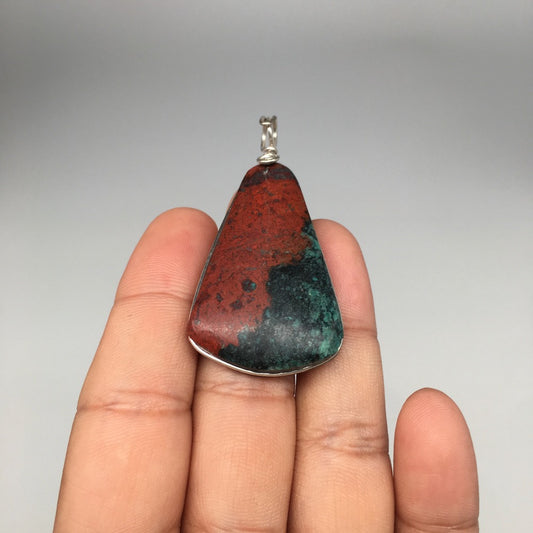14.6g, Wire Wrapped Sonora Sunset Chrysocolla Cuprite Cabochon from Mexico, SC48