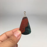 14.6g, Wire Wrapped Sonora Sunset Chrysocolla Cuprite Cabochon from Mexico, SC48