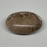 100.1g, 2.6"x1.8"x1", Natural Black Opal Crystal PalmStone Polished Reiki,B9671