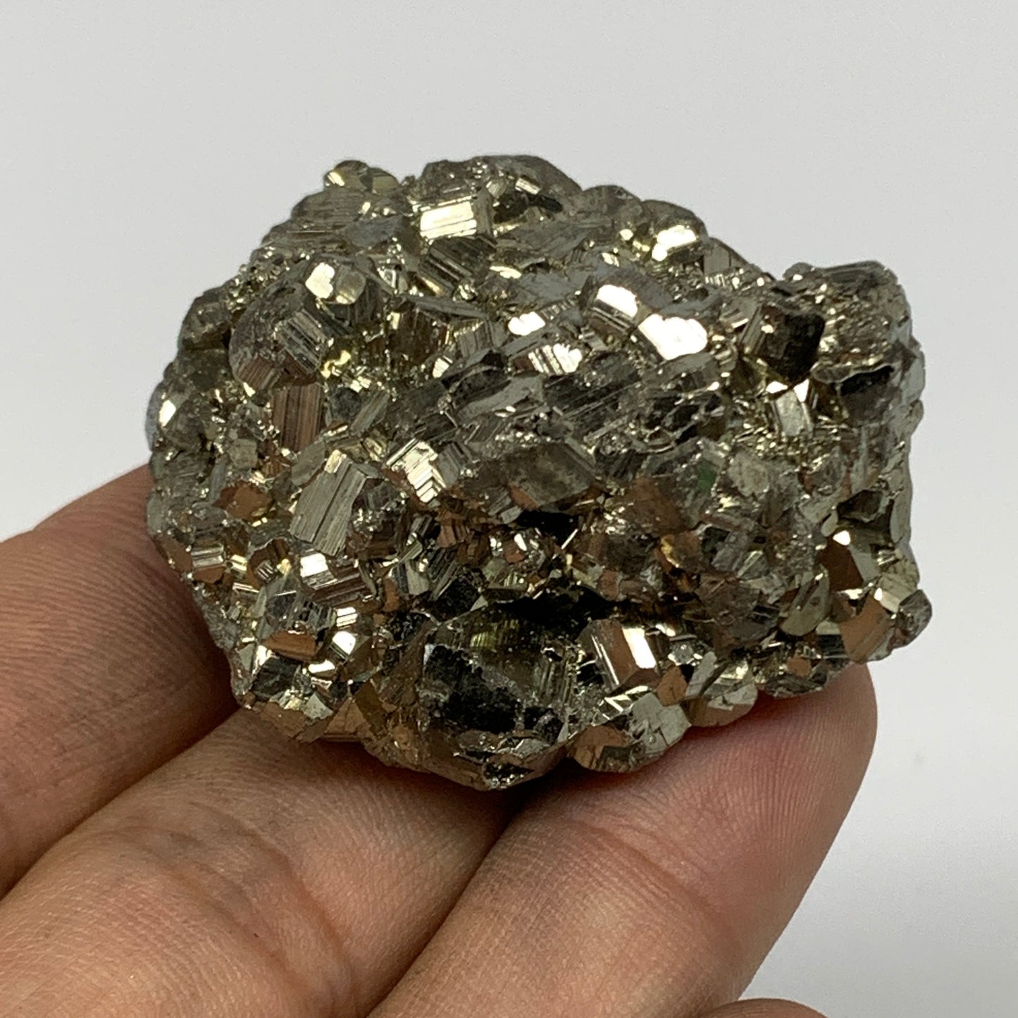 87.1g, 1.7"x1.5"x1.1", Natural Untreated Pyrite Cluster Mineral Specimens,B19366