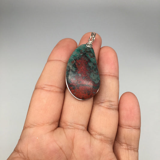12.2g, Wire Wrapped Sonora Sunset Chrysocolla Cuprite Cabochon from Mexico,SC488