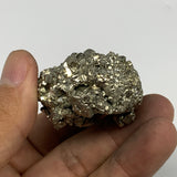 76.4g, 1.7"x1.6"x1.1", Natural Untreated Pyrite Cluster Mineral Specimens,B19367