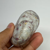 170.5g,2.8"x1.9"x1.5" Tourmaline Rubellite Palm-Stone Reiki @Madagascar,B20944
