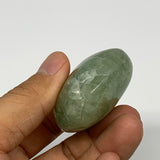 112.6g,2.4"x1.7"x1", Natural Fluorite Palm-Stone Polished Reiki @Madagascar, B17