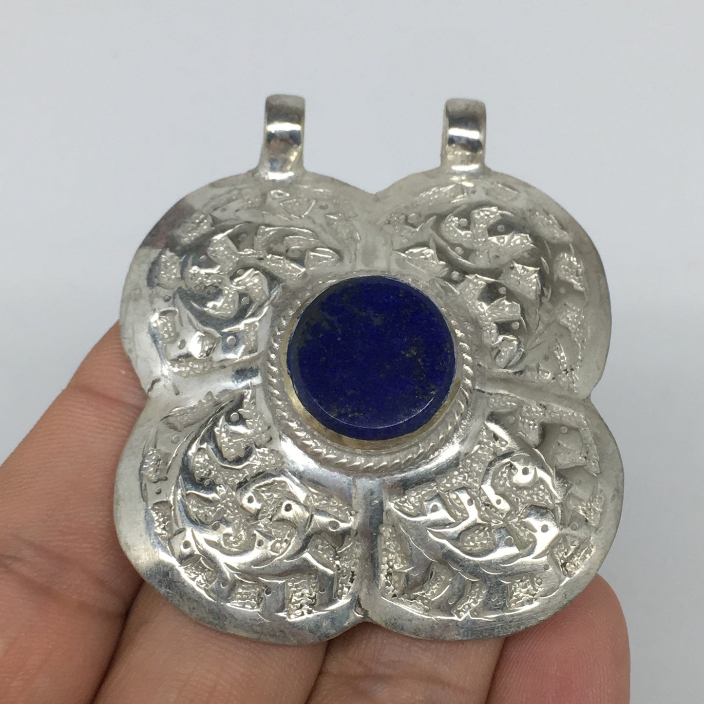 1pc,2.2"x2"x0.5",Turkmen Pendant Lapis Lazuli Square Shape Statement,TN666
