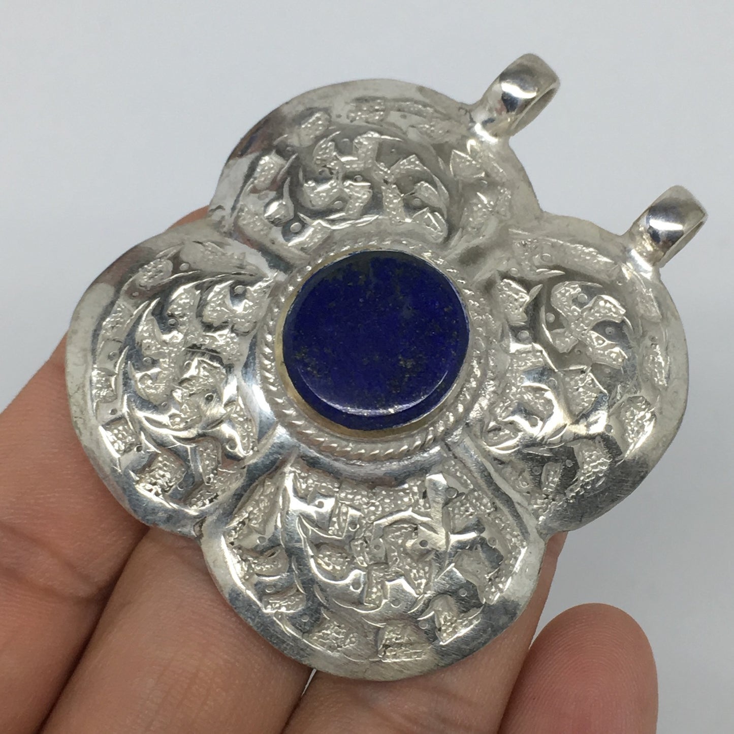 1pc,2.2"x2"x0.5",Turkmen Pendant Lapis Lazuli Square Shape Statement,TN666