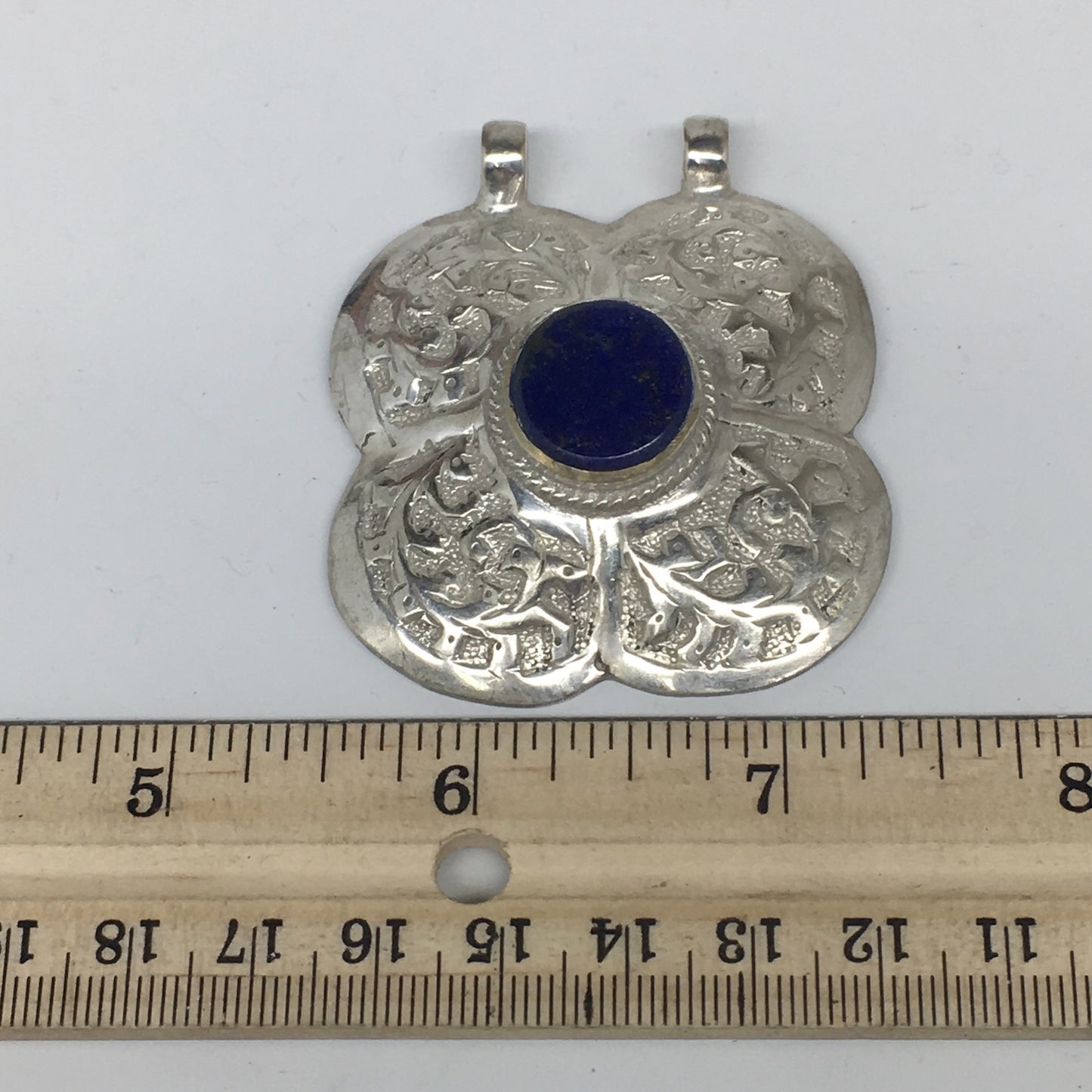 1pc,2.2"x2"x0.5",Turkmen Pendant Lapis Lazuli Square Shape Statement,TN666