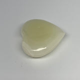133.1g, 2.4"x2.6"x1" Natural Green Onyx Heart Polished Healing Crystal, B26611